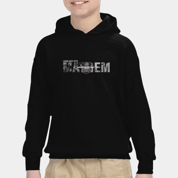 MAYHEM - Youth Heavy Blend™ Hooded Sweatshirt Thumbnail